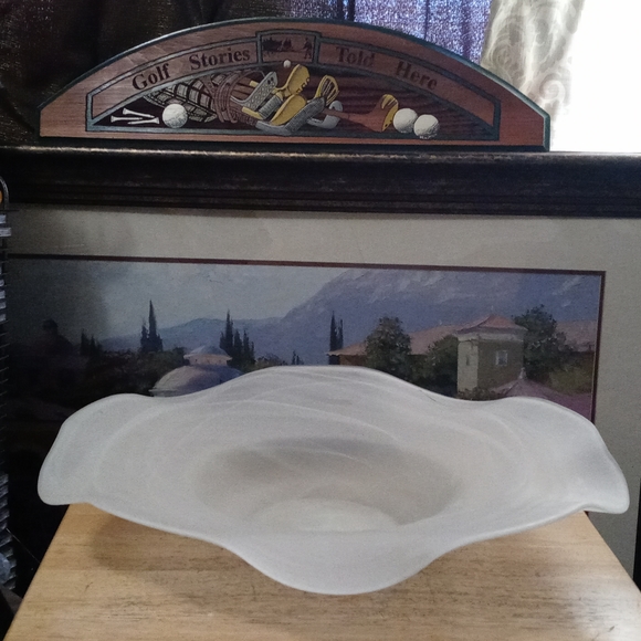 ๐ป๐๐HOMEGAARD HAND BLOWN๐ซ๐FREELY EXECUTED SCALLOPED DESIGN BOWL,CENTERPIECE. - Picture 15 of 16